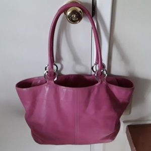 Pink Coach Tote